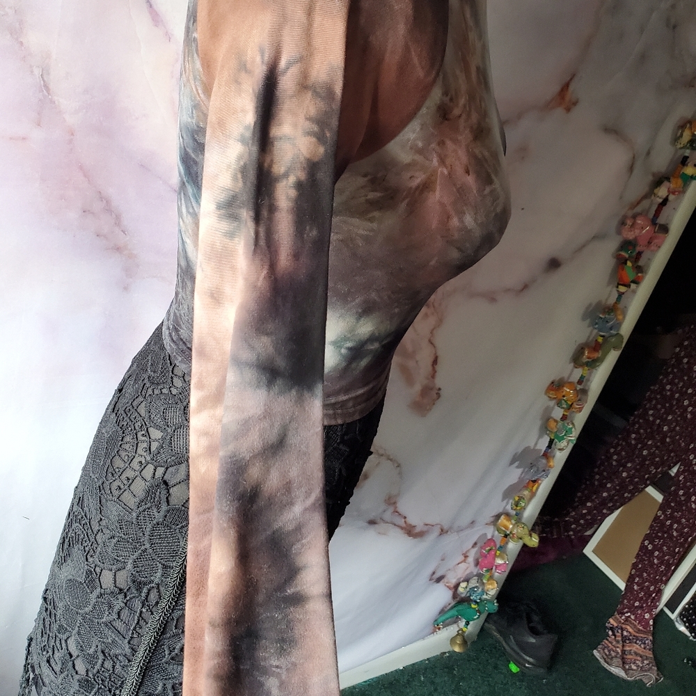 Garage Tie Dye Cropped Turtleneck - Picture 3 of 5